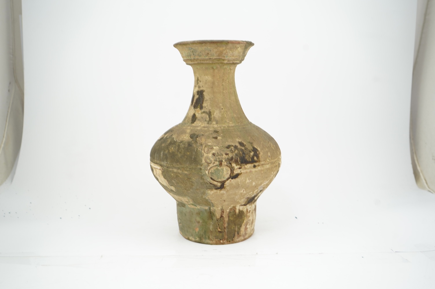 A large Chinese green glazed jar, Han dynasty